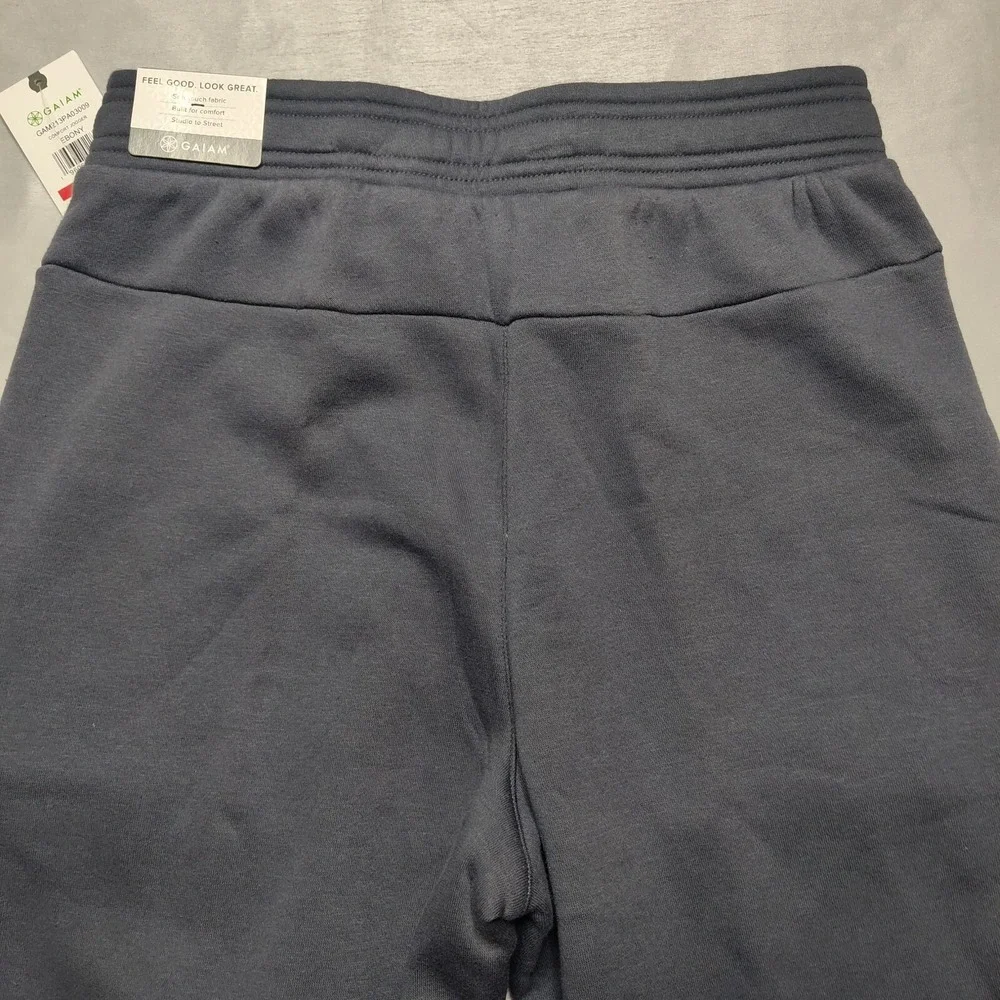 Gaiam Comfort Jogger Men Small Slim Fit Ebony Pull-On‎ Sweatpants NEW